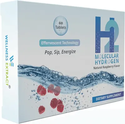 Main Images for Wellness Extract H2 Molecular Hydrogen Water Tablets with effervescent Technology for…