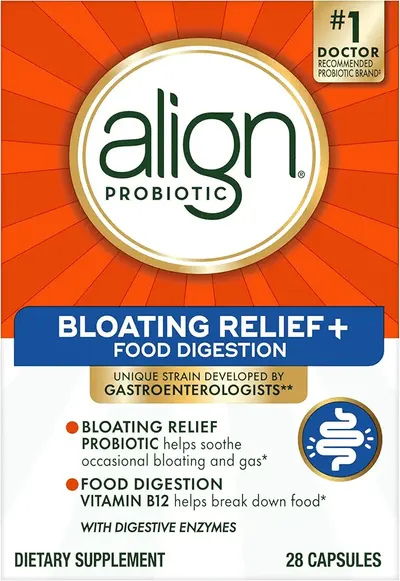 Main Images for Align Probiotic Bloating Relief + Food Digestion