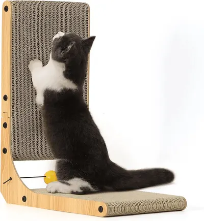 Main Images for FUKUMARU L Shaped Cat Scratching Board