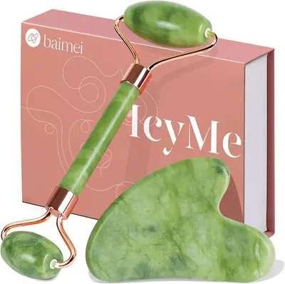Main Images for BAIMEI Gua Sha Set and Jade Roller