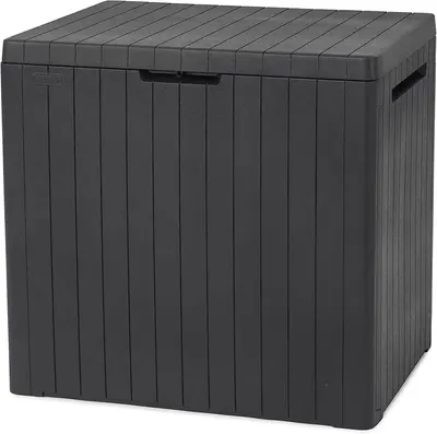 Main Images for Keter City 113L Outdoor 96% recycled Small Balcony Garden Furniture Storage Box Grey…