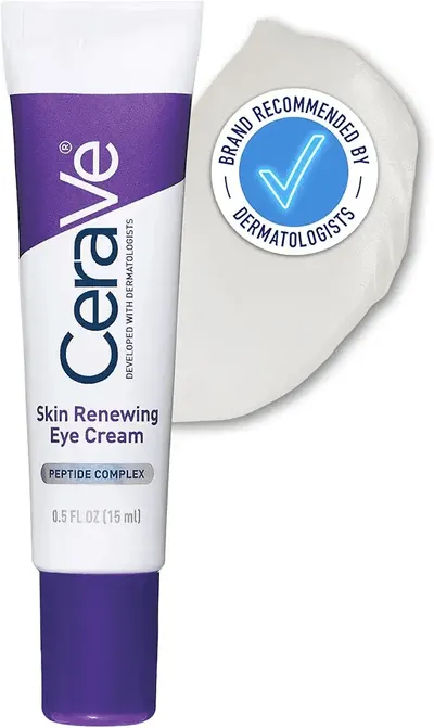 Main Images for CeraVe Skin Renewing Eye Cream with Peptide Complex and Caffeine for Brighter