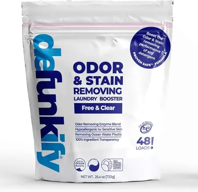 Main Images for Odor & Stain Removing Color Safe Enzyme Laundry Booster Detergent Additive. Natural