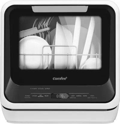 Main Images for COMFEE' Portable Mini Dishwasher Countertop with 5L Built-in Water Tank for Apartments&…