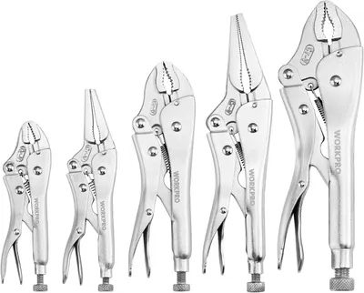 Main Images for WORKPRO 5-Piece Locking Pliers Set