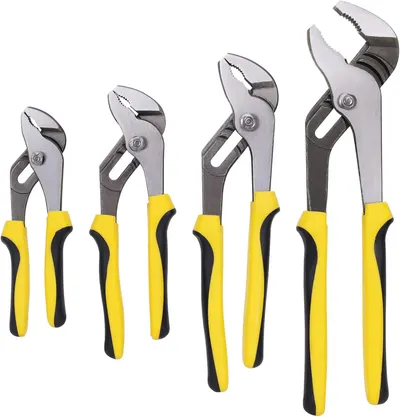 Main Images for TOPLINE 4-piece Groove Joint Pliers Set with Bi-Material Handles