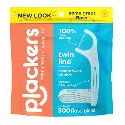 Main Images for Plackers Twin Line Dental Floss Picks