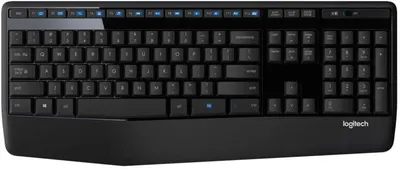 Showcases the product itself, a full-size ergonomic keyboard, against a clean white background.