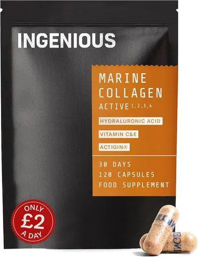 Showcases the product packaging and highlights key details like ingredients, quantity, and affordable pricing to inform buyers.