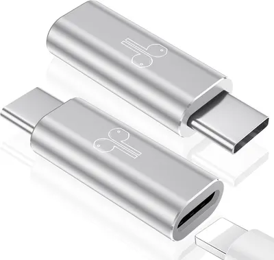 Showcases the different sizes and connector types of the USB-C to USB-A adapter product variations.