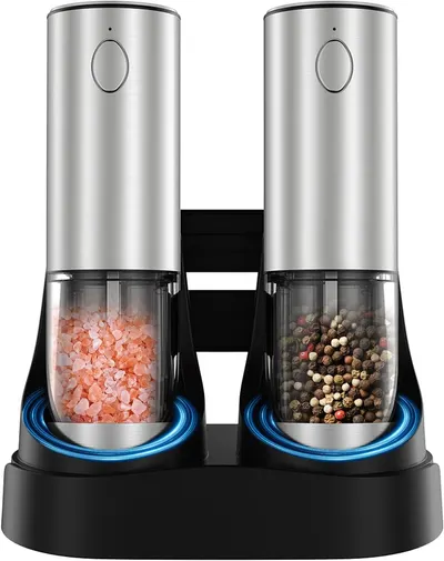 Main Images for Electric Salt and Pepper Grinder Set