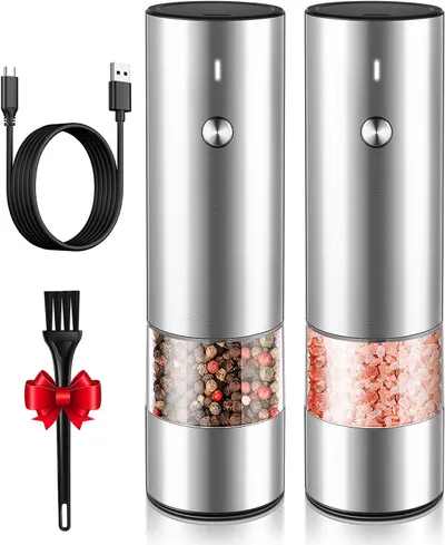 Main Images for Electric Salt and Pepper Grinder Set