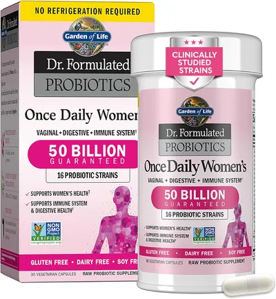 Garden of Life Once Daily Dr. Formulated Probiotics for Women 50 Billion CFU…