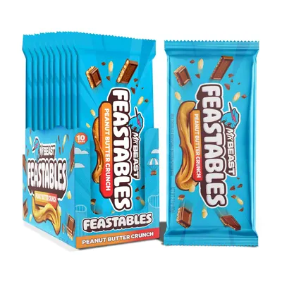 Shows the product's retail packaging and individual wrappers to communicate brand identity and convenience of single-serve portions. Displays multiple packages to showcase product variety and bulk…