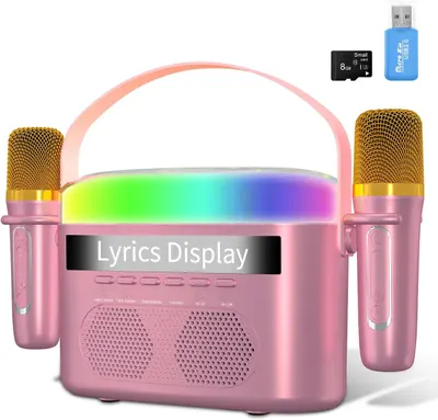 Main Images for Karaoke Machine for Kids Adults with Lyrics Display