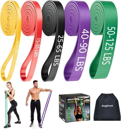 Main Images for Resistance Bands for Working Out: 5-Levels Exercise Bands Set