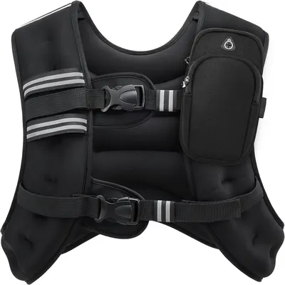Showcases the product's design and features, highlighting its adjustable straps and pockets for added functionality.