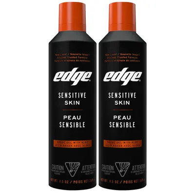 Shows two identical units of the product to emphasize quantity or value in the purchase. Clearly displays the product's main feature of being suitable for sensitive skin, highlighting its…