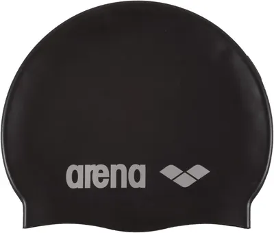 Showcases the product clearly against a white background, allowing shoppers to see the design and branding of the swimming cap.