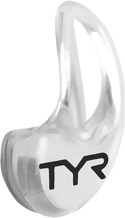 Showcases the clear, ergonomic design of the ear plug to highlight its comfort and fit.