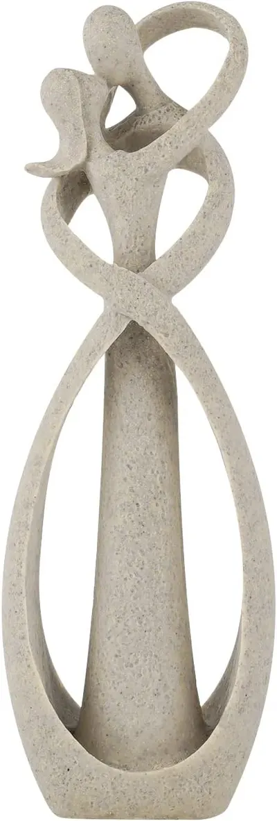 Showcases the unique design and artistic form of the decorative sculpture.