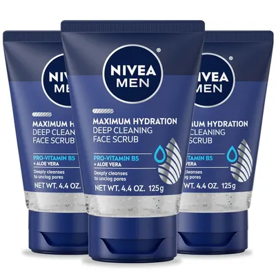 Shows multiple units of the same product to emphasize value and quantity available. Clearly displays the product packaging and key features to inform customers about the specific skincare item being…