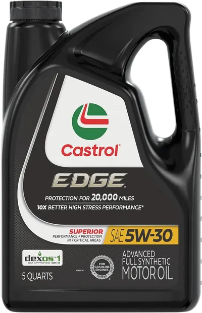 Clearly displays the product packaging to show brand, type, and key features of the motor oil. Showcases the product packaging with detailed information about the motor oil's specifications and…