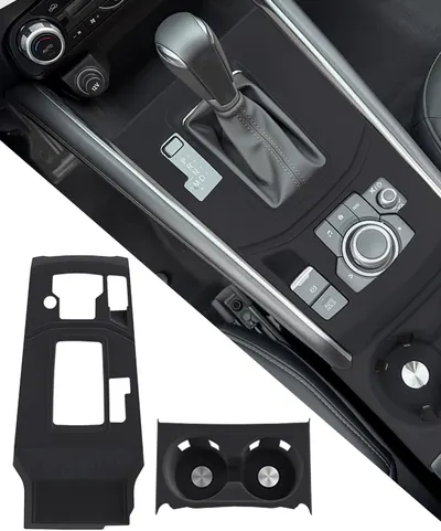 Showcases the vehicle's center console design and controls to highlight the interior quality and features.