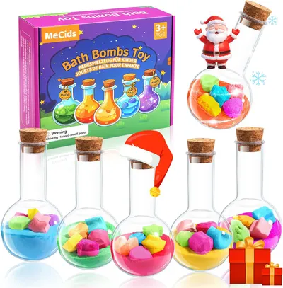 Main Images for MeCids Magic Potion Bubble Bath Bombs for Kids -Bath Color Tablets Bath Potions for…