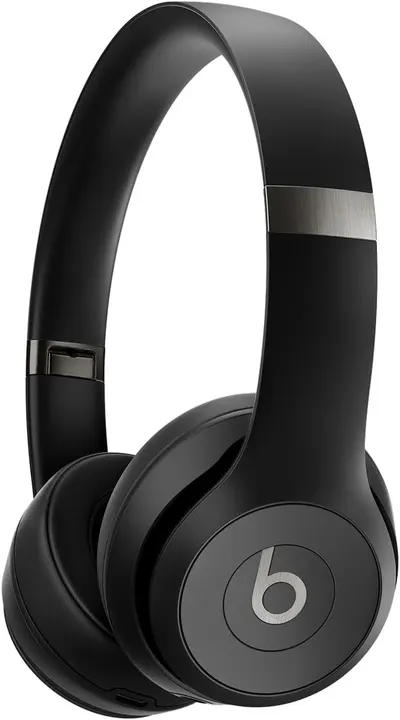 Showcases the headphones' modern, minimalist design to appeal to style-conscious consumers.