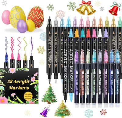 Main Images for 28 Acrylic Paint Markers