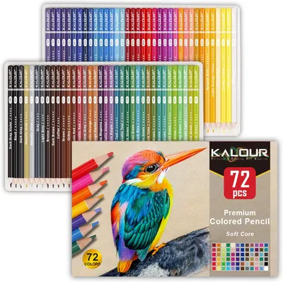 Main Images for KALOUR 72 Count Colored Pencils for Adult Coloring Books