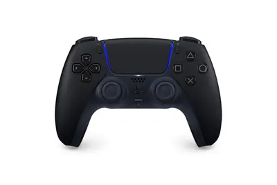 Showcase the modern, ergonomic design of the PlayStation controller with its distinctive shape and button layout Highlight the controller's unique feature of blue LED lighting, adding a futuristic…