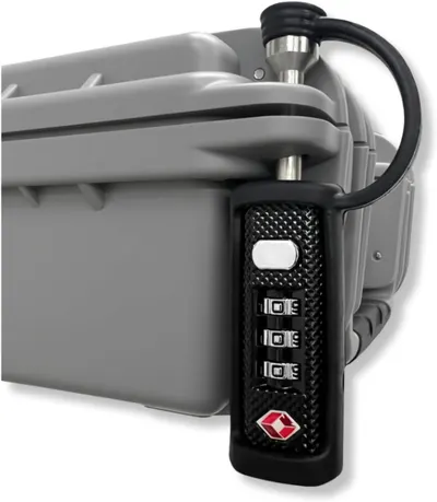 Shows the core product clearly against a white background to help shoppers identify the luggage lock and understand its design and functionality.