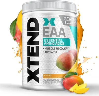 Enhances visual appeal by showing mango fruit and juice splashes to communicate the flavor and create an appetizing, dynamic presentation that attracts attention.