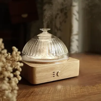 Showcases the product in a real-world home environment to help shoppers visualize how it fits into their living space and complements natural decor.