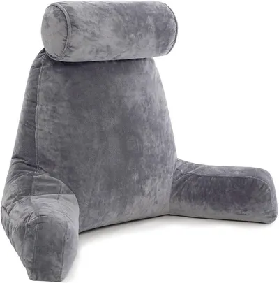 Displays the core product clearly on a white background to help shoppers quickly identify the reading or bed rest pillow being sold.