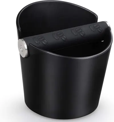Displays the core product clearly on a white background to help shoppers quickly identify the espresso knock box being sold.