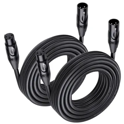 Shows the core product clearly against a white background to help shoppers quickly identify the XLR cables being sold.