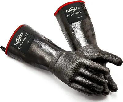 Displays the core product clearly on a white background to help shoppers identify the industrial safety gloves being sold and understand their protective design.