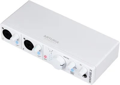 Displays the core audio interface product clearly on a white background to show its design, ports, and controls for catalog browsing.