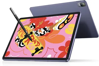 Shows the core product—a tablet with stylus—from both front and back angles to communicate its design, display quality, and included stylus accessory for creative work. Highlights that the stylus…