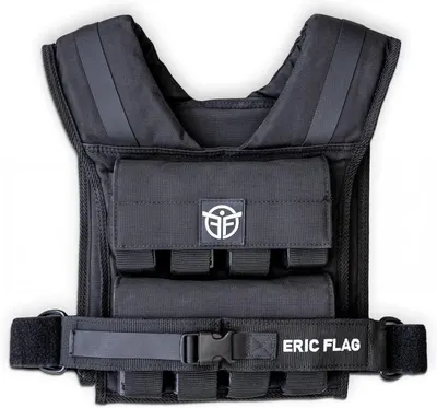 Displays the weighted vest product clearly on a white background to show its construction, straps, and overall design, helping shoppers understand what they will receive.