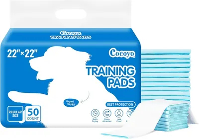 Shows the core product packaging and the training pads themselves to communicate what the buyer will receive. Displays the retail packaging with key product details like size, count, and features to…