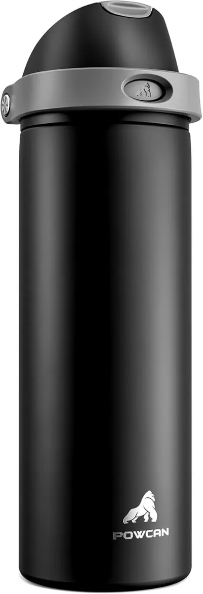 Displays the core product clearly on a white background to show the bottle's sleek design, one-touch opening mechanism, and branding, helping shoppers understand what they are purchasing.