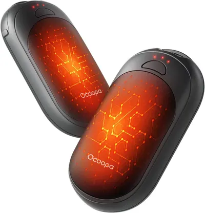 Shows the core product with its heating elements illuminated to demonstrate the warming function and reassure shoppers that the device actively generates heat. Demonstrates the product in its active…