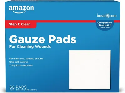 Shows the retail packaging to help shoppers identify the product on the shelf and understand key features like quantity, size, and comparison to name brands.