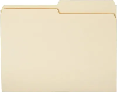 Shows the core product clearly - manila file folders with tabs - allowing shoppers to see exactly what they are purchasing.