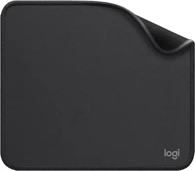 Displays the core product clearly on a neutral background to show the mouse pad's size, shape, stitched edges, and branding.