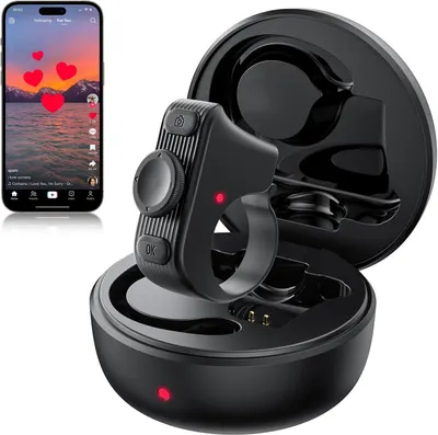 Shows the core product - wireless earbuds with their charging case - clearly displaying the design, form factor, and physical button controls to help shoppers understand what they are purchasing.…